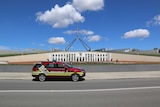 AFP car outside Parliament House