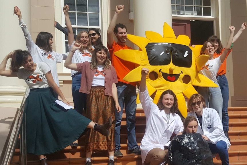 Students celebrate QUT's decision to go fossil free