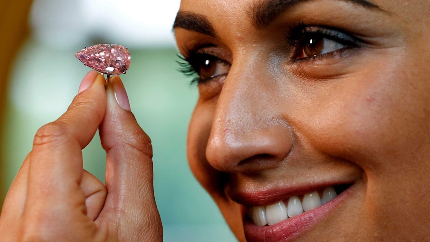 The Unique Pink set a new world record for a fancy vivid pink diamond.