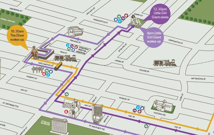 Giant to walk CBD streets for Perth International Arts