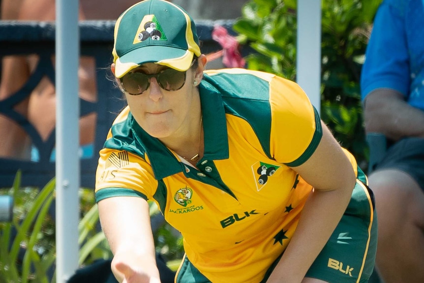 Kristina Krstic on the bowling rink.