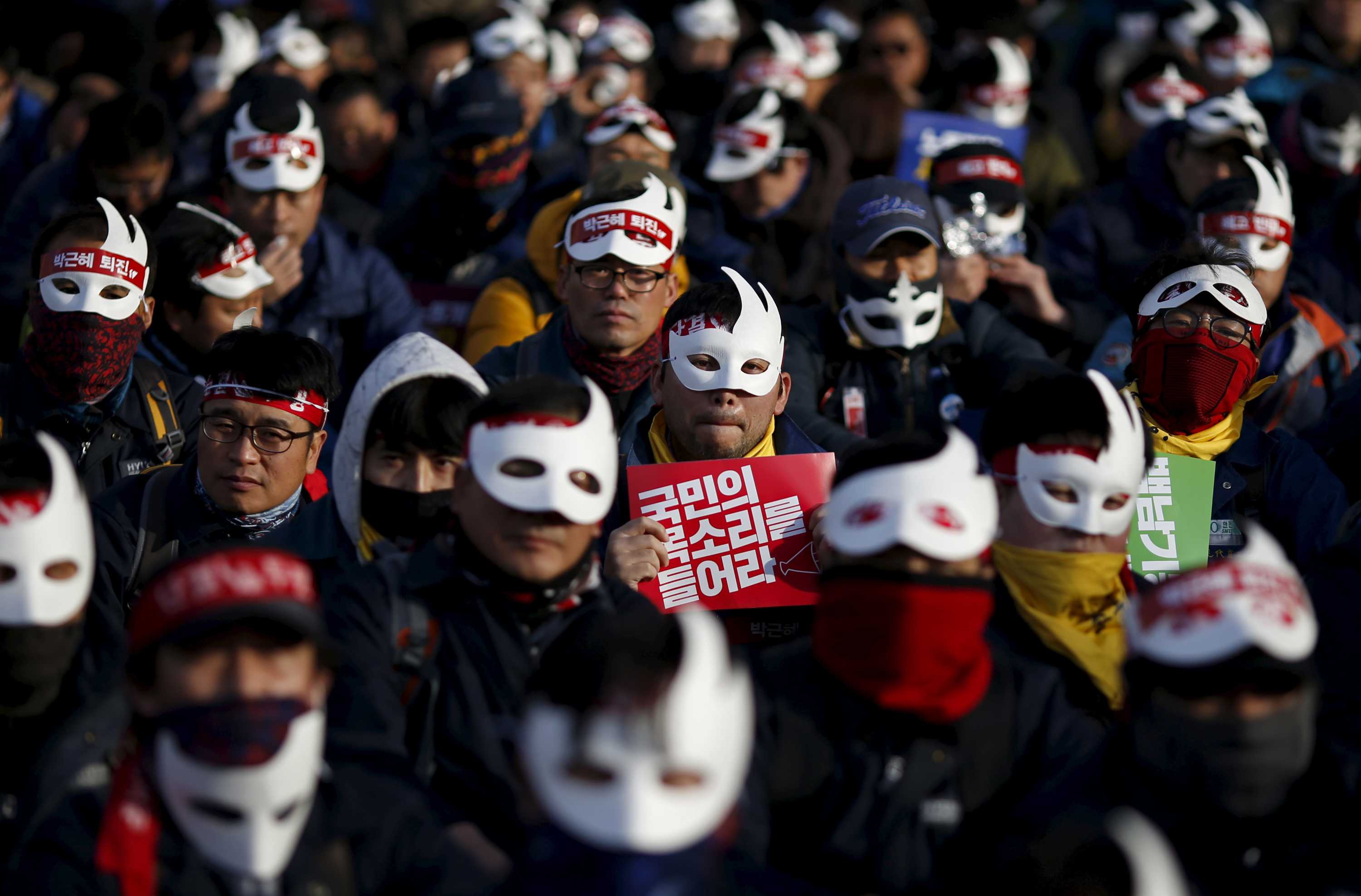 South Korea Activists Protest Labour Policies, Call For President Park ...