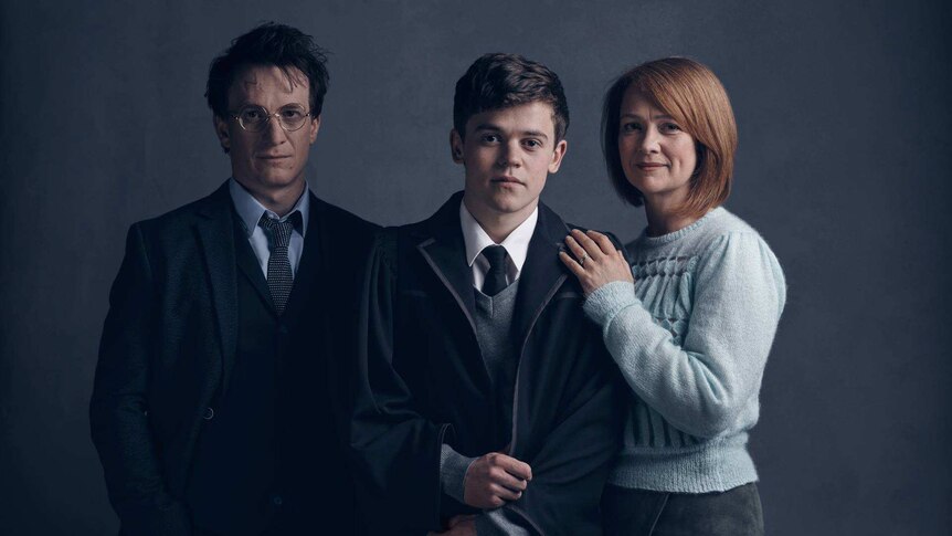 Harry, Albus and Ginny Potter from play Harry Potter and the Cursed Child.