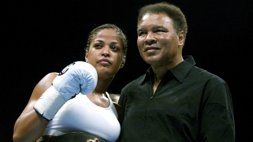 Muhammad Ali with Laila