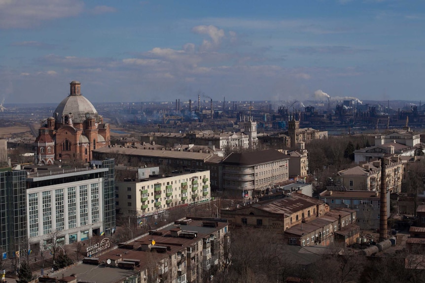 View of Mariupol city