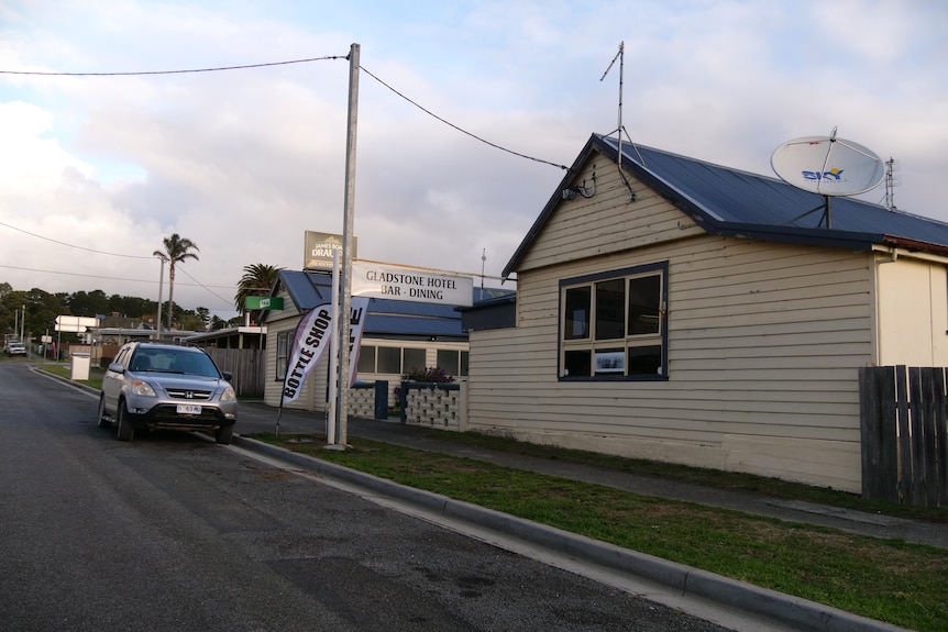 A quiet, weatherboard country pub, on a quiet street.