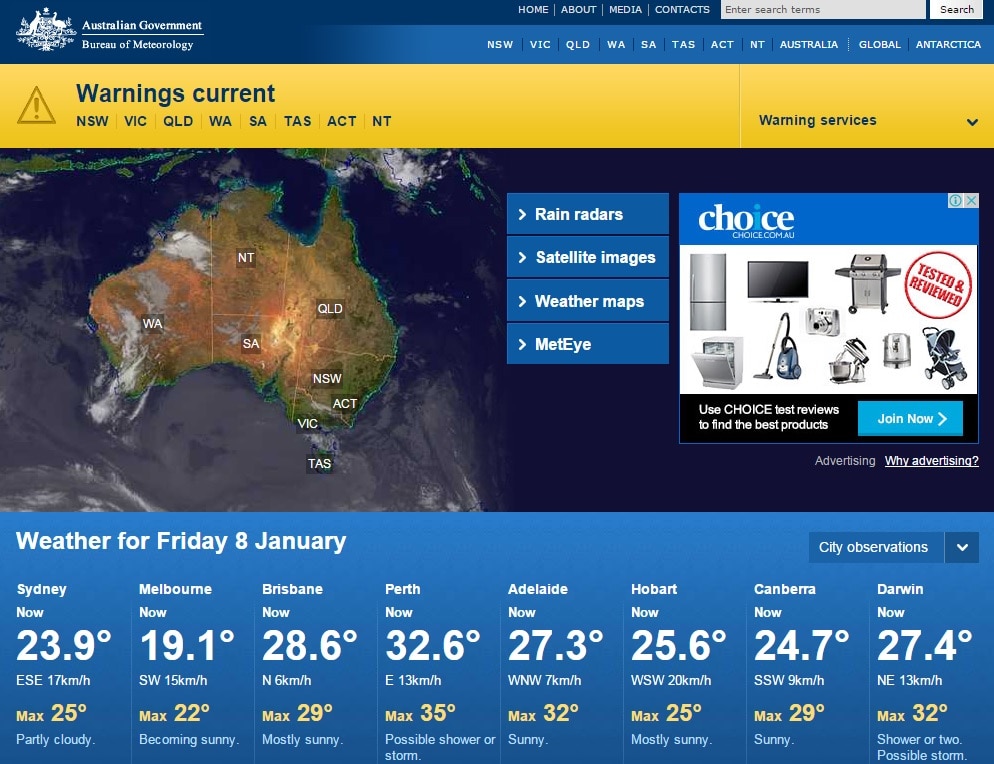 Bureau Of Meteorology Website Restored After Crash, Some Delays In ...