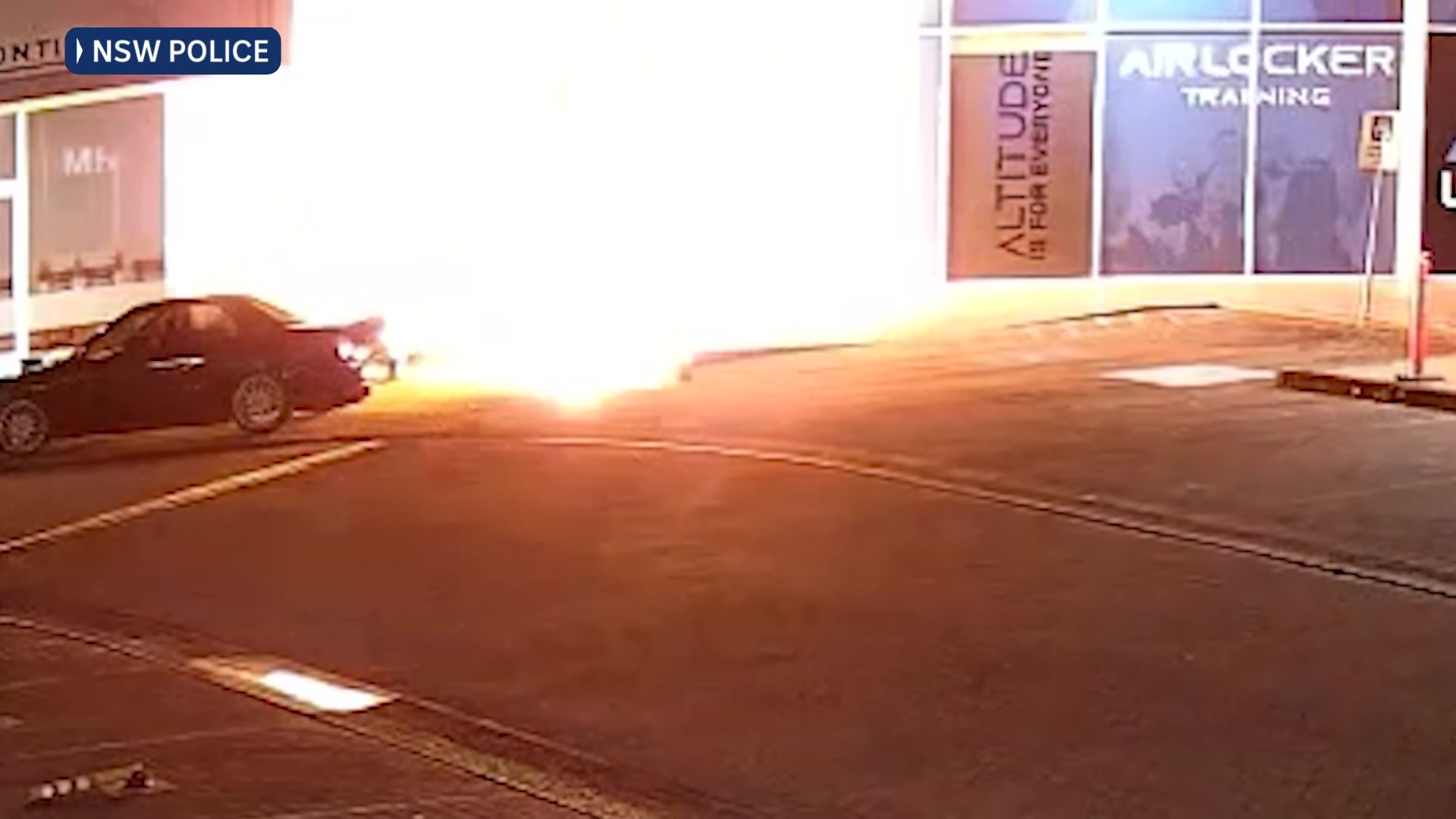 Video captures moment Pilates studio set alight in brazen arson attack