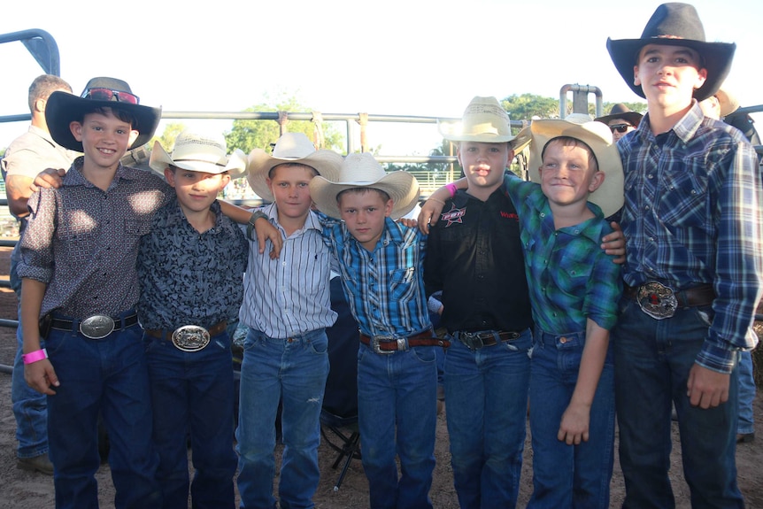 Junior bull riding is a big part of the Noonamah Rodeo.