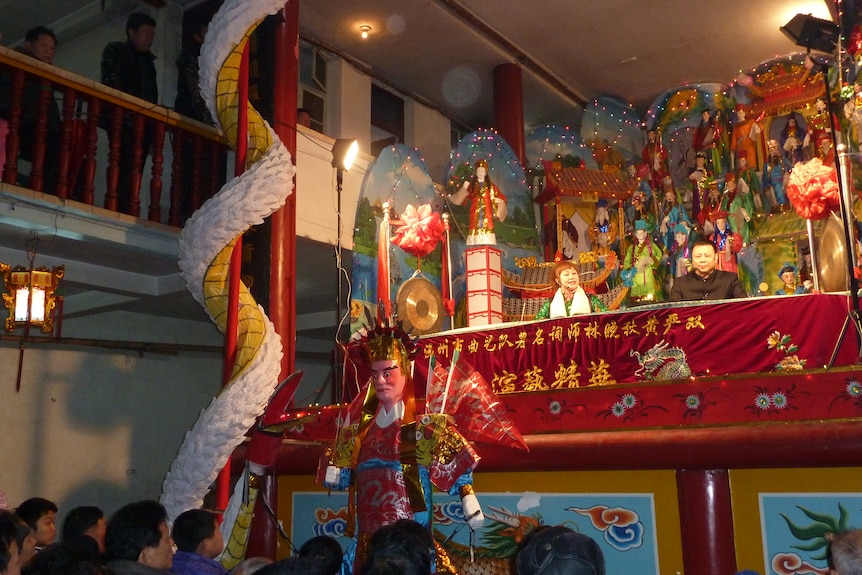 Wenzhou Drum Chant with Paper Snake Demon in Niangniang Chant, Xiayi Village, Longgang 2012