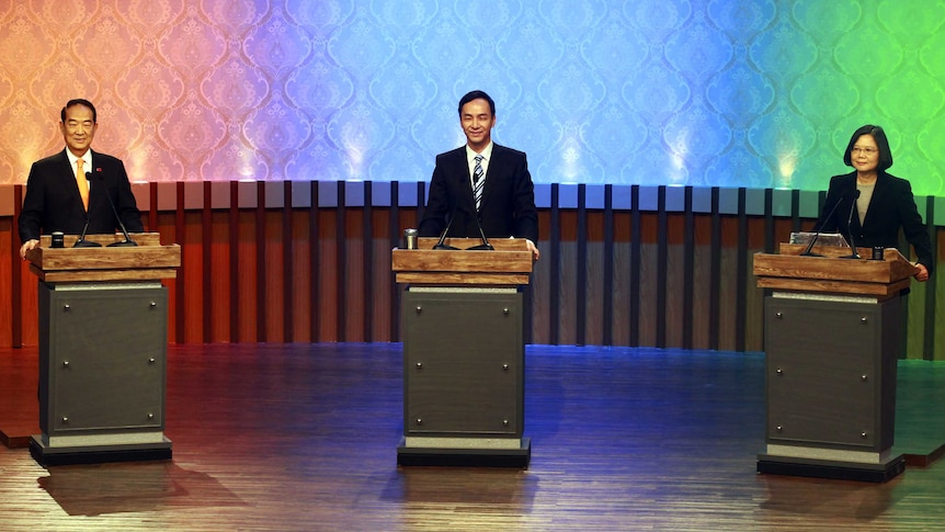 James Soong, Eric Chu and Tsai Ing-wen