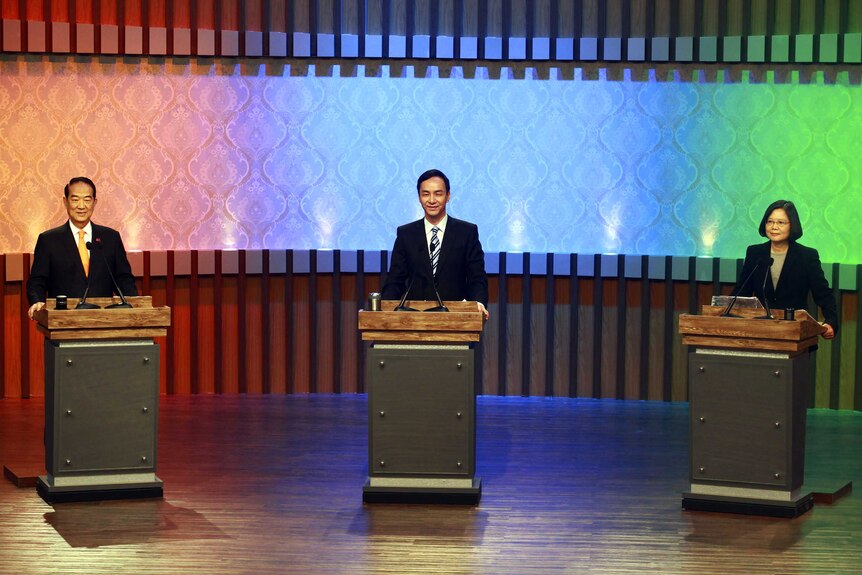 James Soong, Eric Chu and Tsai Ing-wen