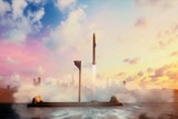 SpaceX rocket takes off from major city