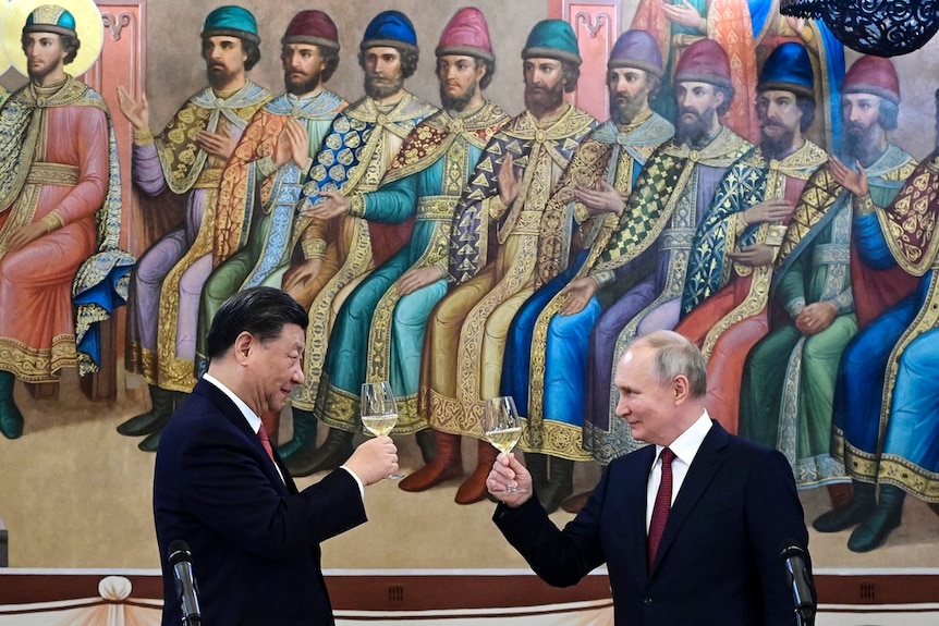 中国国家主席习近平与俄罗斯总统普京互致新年贺电。