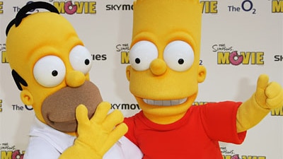 Homer and Bart Simpson
