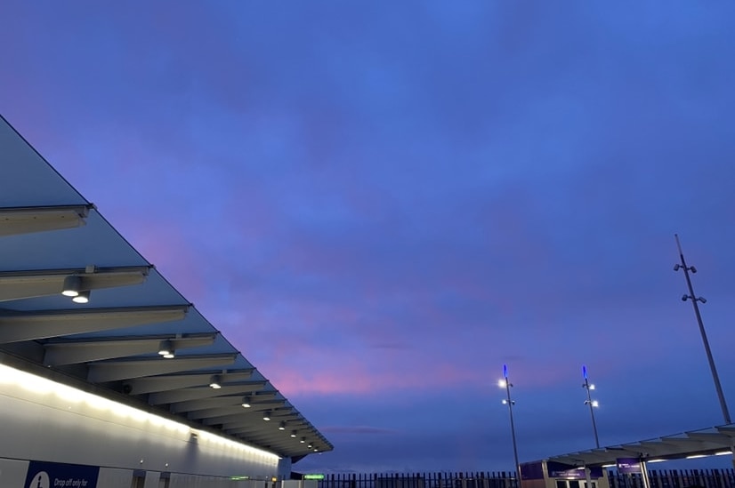 Heathrow airport at dawn