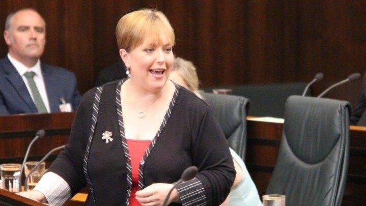 Former Premier Lara Giddings makes her farewell speech to State Parliament