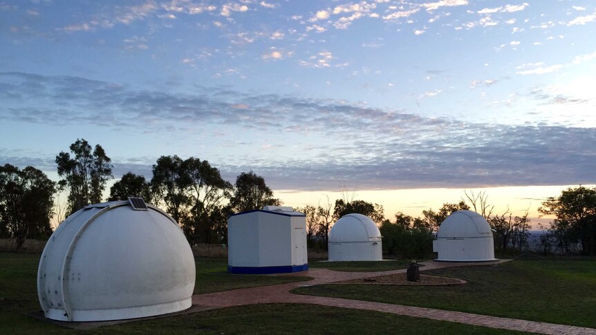 There are three telescopes on the site currently, but they are not powerful enough for USQ's aspirations. Queensland astronomers will join the search for life on other planets with plans to build six telescopes on a remote Darling Downs property, west of Brisbane.