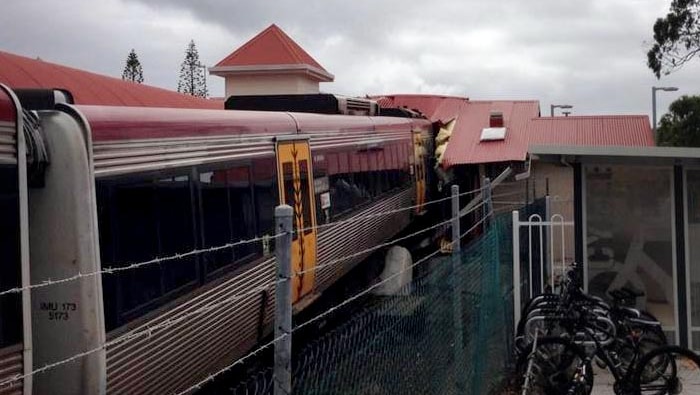 Brisbane Citytrain crash at Cleveland station.