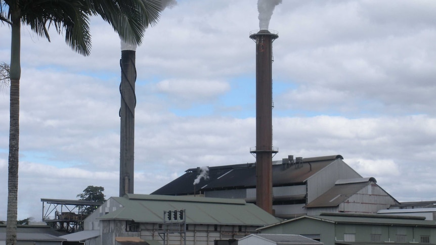 Cane train at Tully sugar mill, Queensland