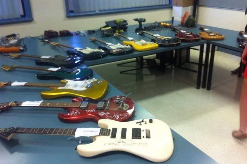 Stolen guitars recovered by police