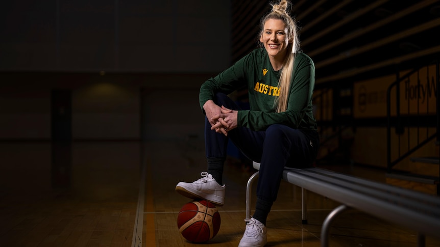 Lauren Jackson poses for a photograph during a media opportunity at State Basketball Centre in Melbourne, Australia.