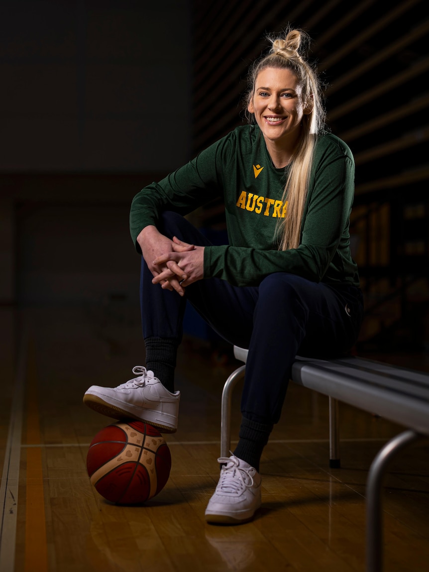 Lauren Jackson poses for a photograph during a media opportunity at State Basketball Centre in Melbourne, Australia.