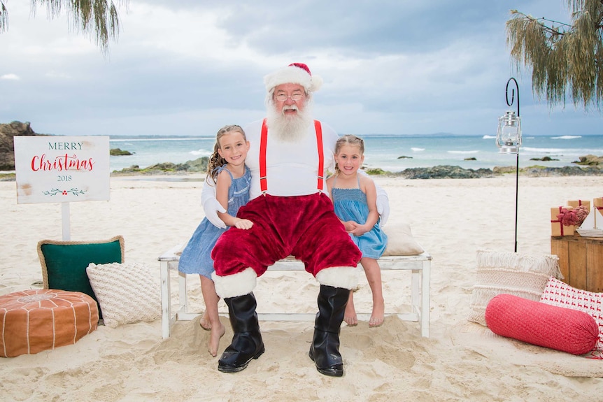 Santa on the Beach photo, Port Maquarie.