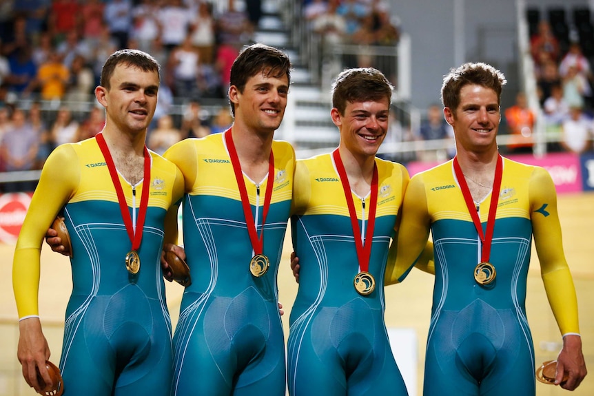 Australia's men's team pursuit team wins gold