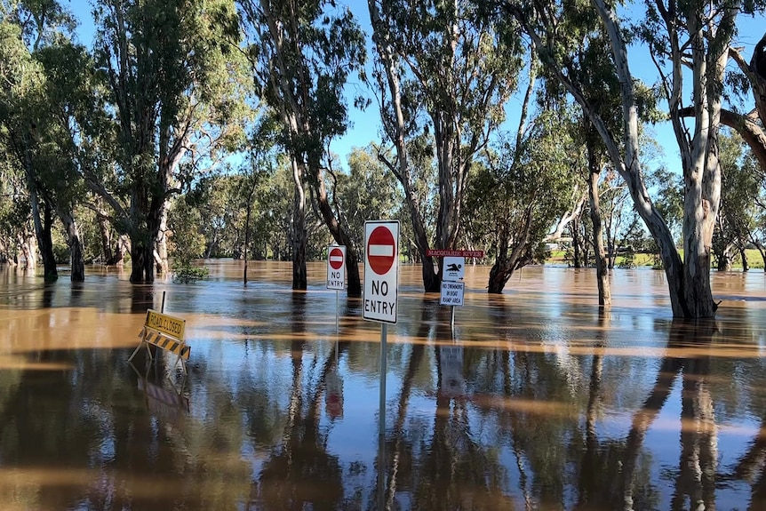 flooding over a road