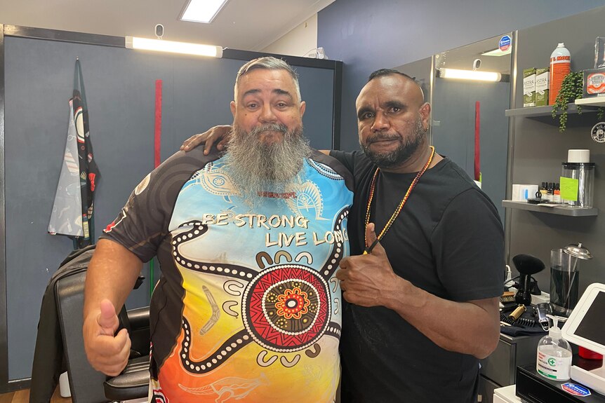 Aboriginal barber Tyrone Murray opens first black-owned business