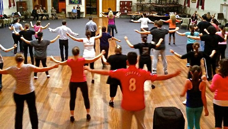 Dancers in Sydney, learn traditional Cretan dance steps with visiting Athens-based Greek dance teacher, Gianni Megalakakis