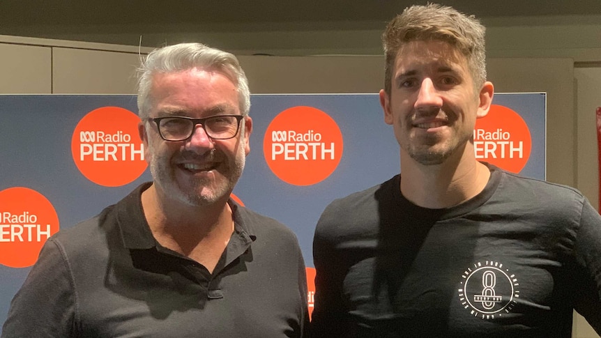 Greg Hire from the Perth Wildcats with Drive host Geoff Hutchison