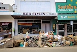 Flood debris at South Murwillumbah