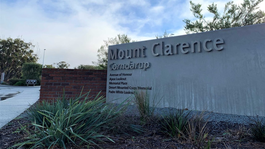 The entrance signage to Mount Clarence-Corndarup.