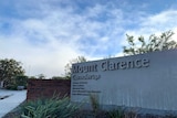 The entrance signage to Mount Clarence-Corndarup.