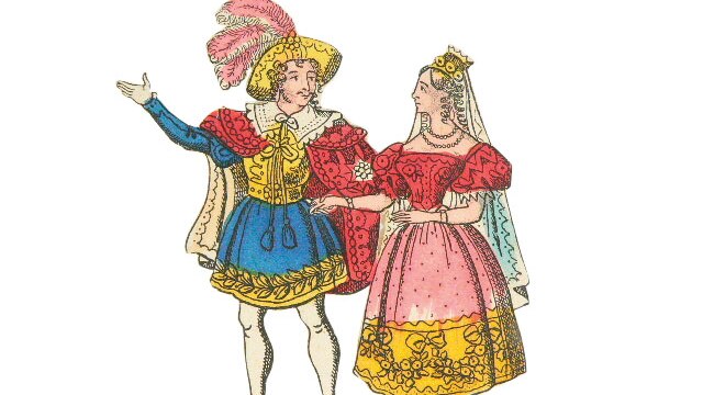Cinderella cut-out figures from the toy theatre belonging to Edward Everitt, late 1800s