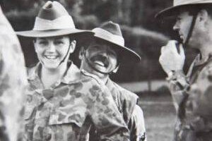 Jacqui Lambie pictured during her military service.