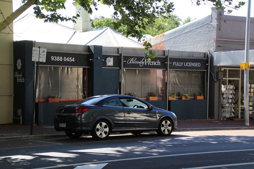 The exterior of the Bloody French restaurant in Subiaco.