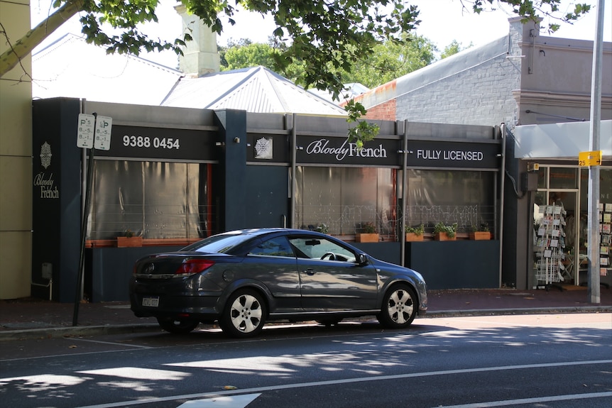 The exterior of the Bloody French restaurant in Subiaco.
