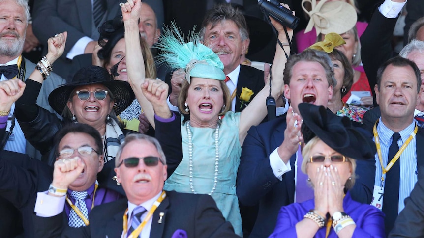 Gai Waterhouse celebrates Fiorente's win