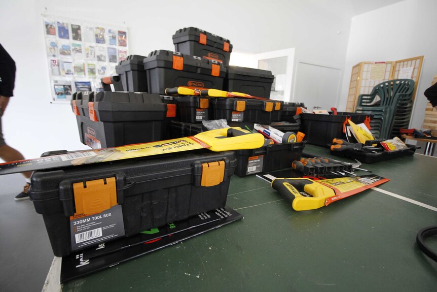 The basic toolboxes that have been created and donated to northern suburbs community organisations