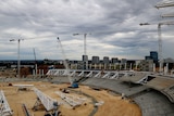 The new Perth Stadium under construction