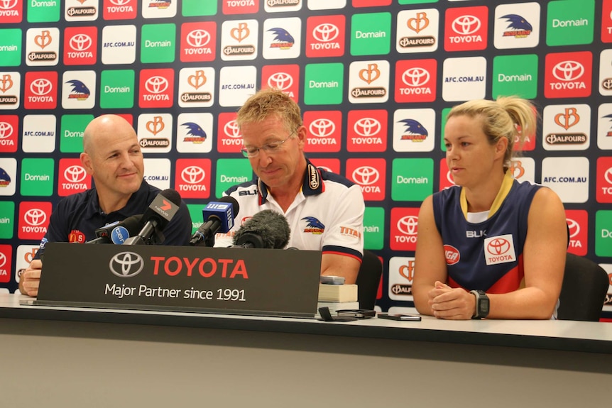 Crows' women's football press conference