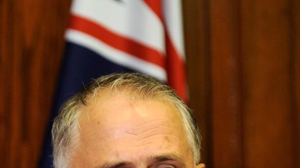 Opposition Leader Malcolm Turnbull speaks at a press conference