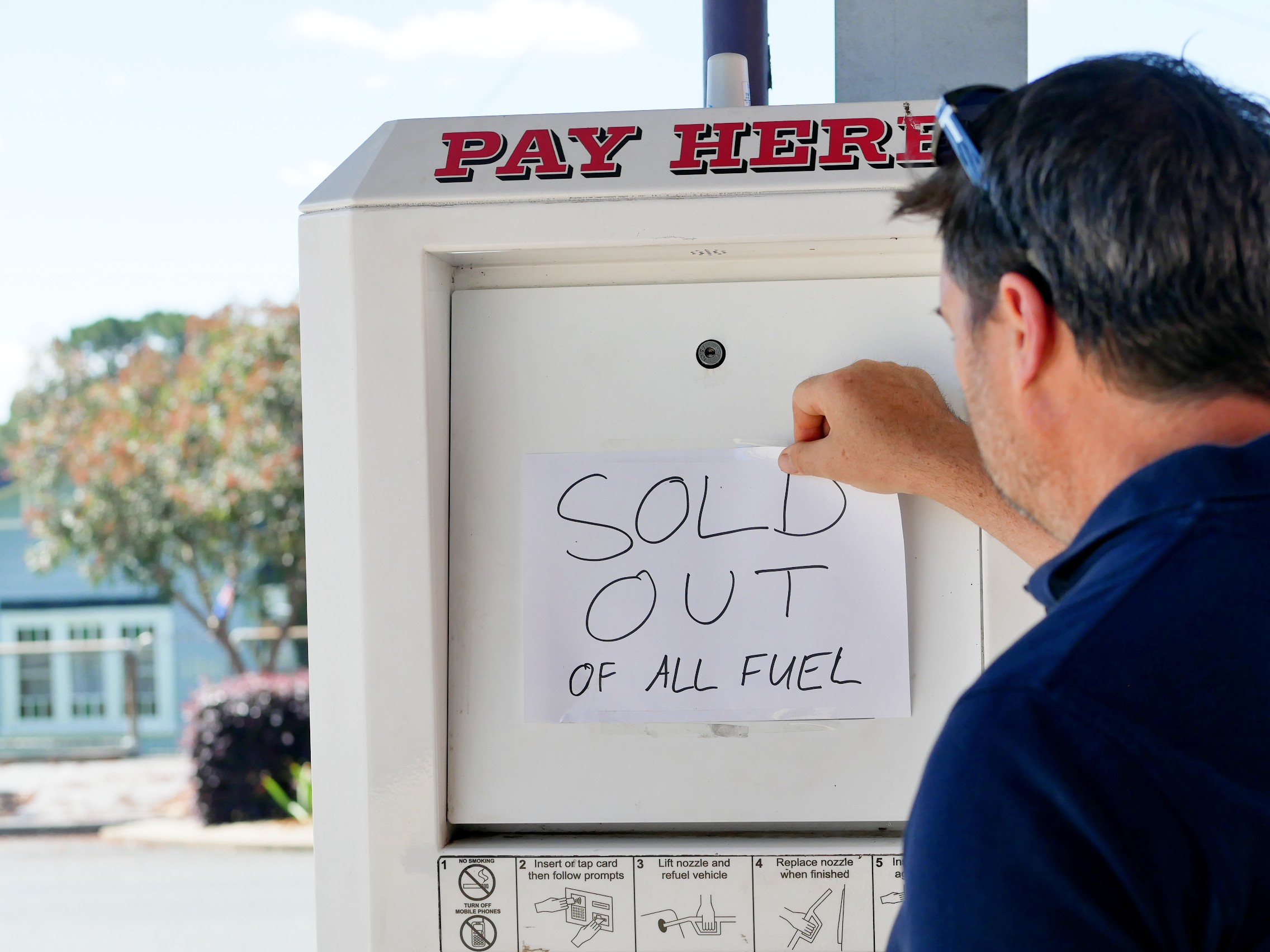 Small town's only petrol station runs out of fuel