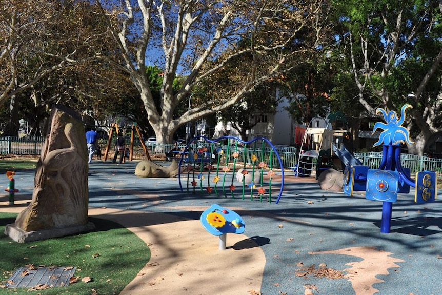 A children's playground.