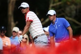 Adam Scott and Rory McIlroy at the Players