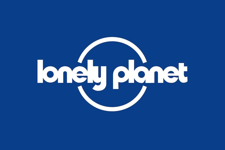 The Lonely Planet logo, with white text on a blue background.