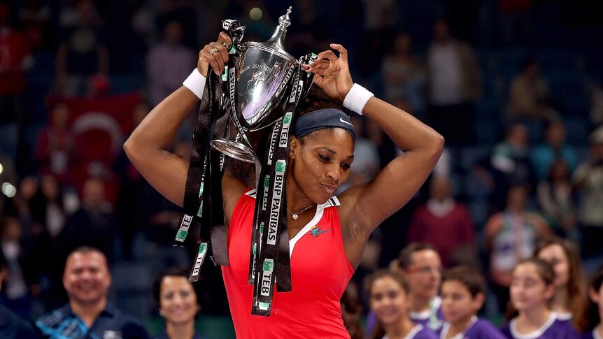 Cherry on top ... Williams's WTA Championship win capped off a stellar 2012 season.